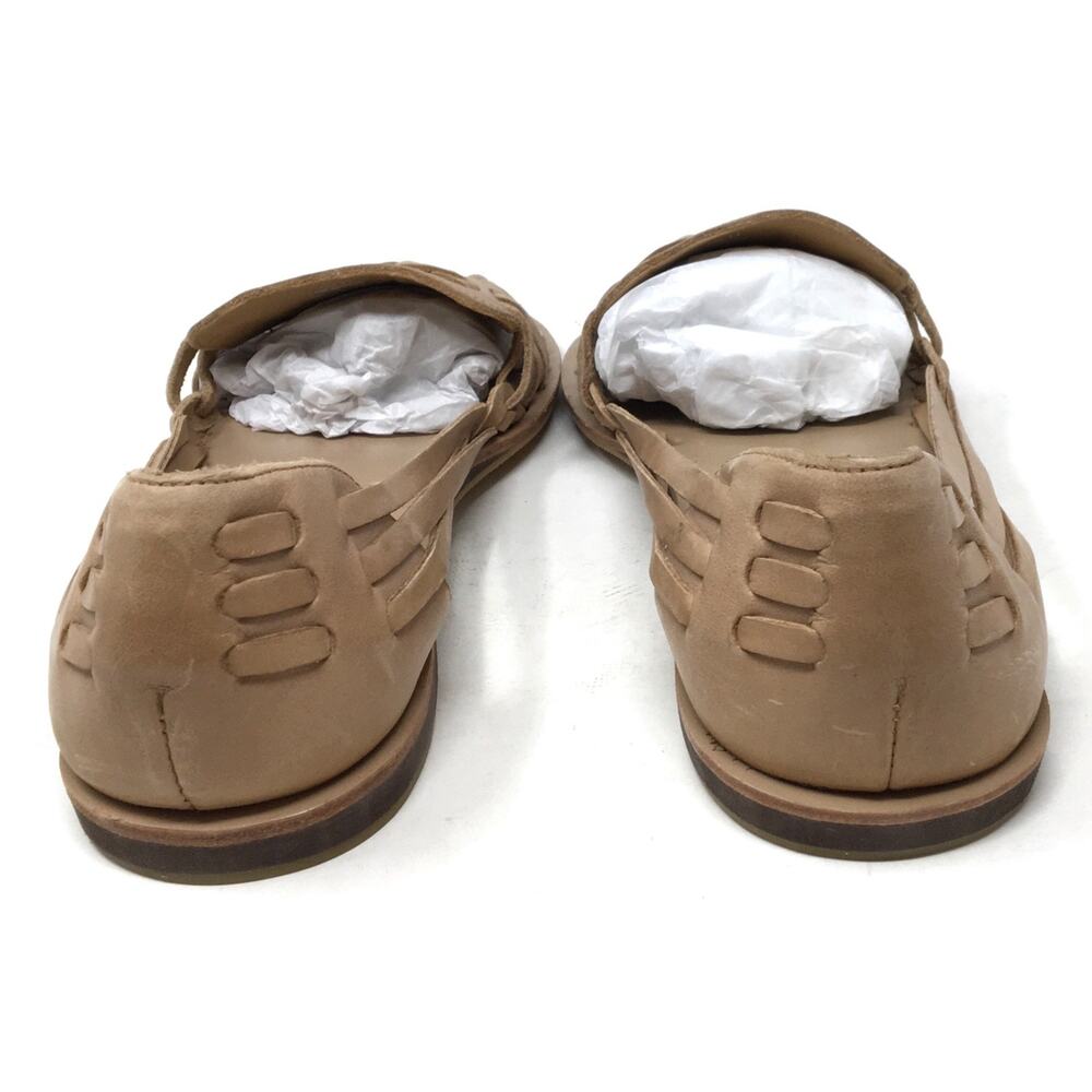 Nisolo Huarache Women's Size 11 Almond Tan Slip-on Comfort Woven Leather Sandals - Picture 6 of 7